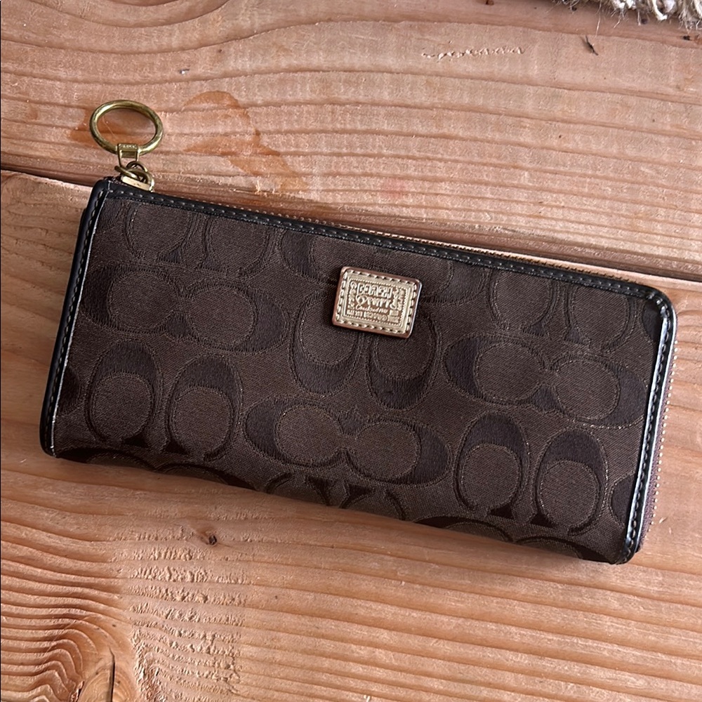 Coach Brown Signature Wallet